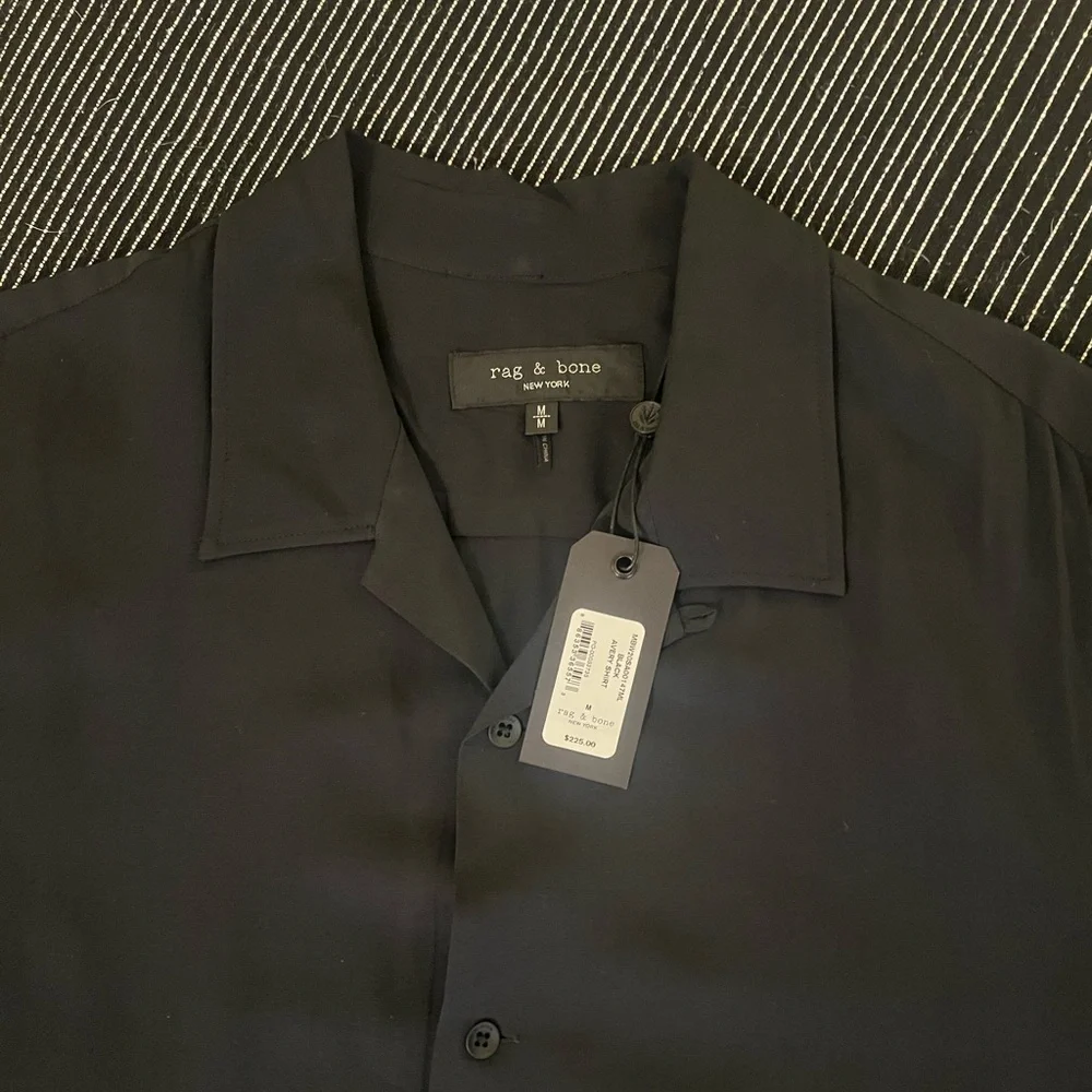 rag & bone - Avery Shirt 2020 NWT - Black - Picture 3 of 8